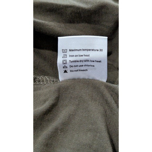 Small Show Women's Nursing Top XXL Long Sleeve Olive Green - Picture 7 of 7